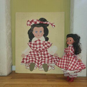 "Self-Portrait By Tenerella" (Vintage painting and doll)